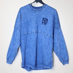 Walt Disney World Logo Denim Wash Spirit Jersey - Adult's Size M - Blue